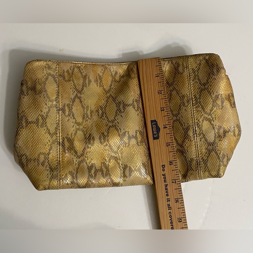 Cache Shoulder Bag Faux Python Leather Snake Print - image 4